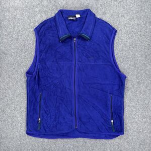 Vintage 90s Patagonia Vest Mens XL Purple Zip Up Fleece Outdoor USA Made 25170